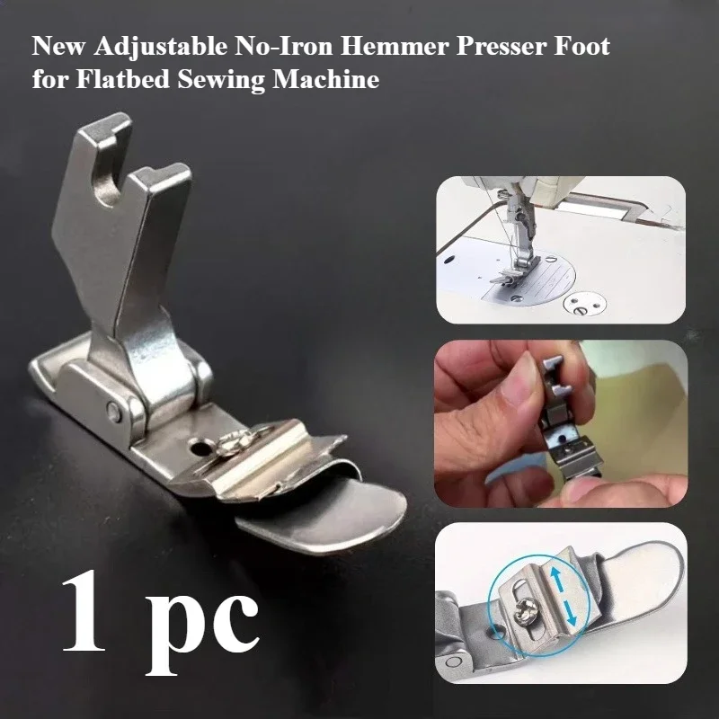 Sewing Hemming - Pied presseur réglable sans repassage pour