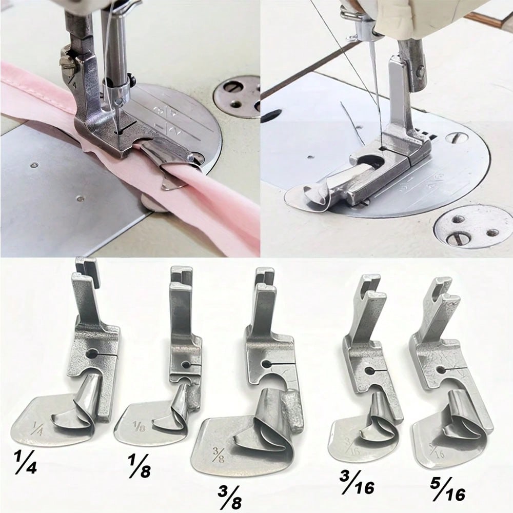 Sewing Hemming - 1 pièce Pied presseur courbé pour