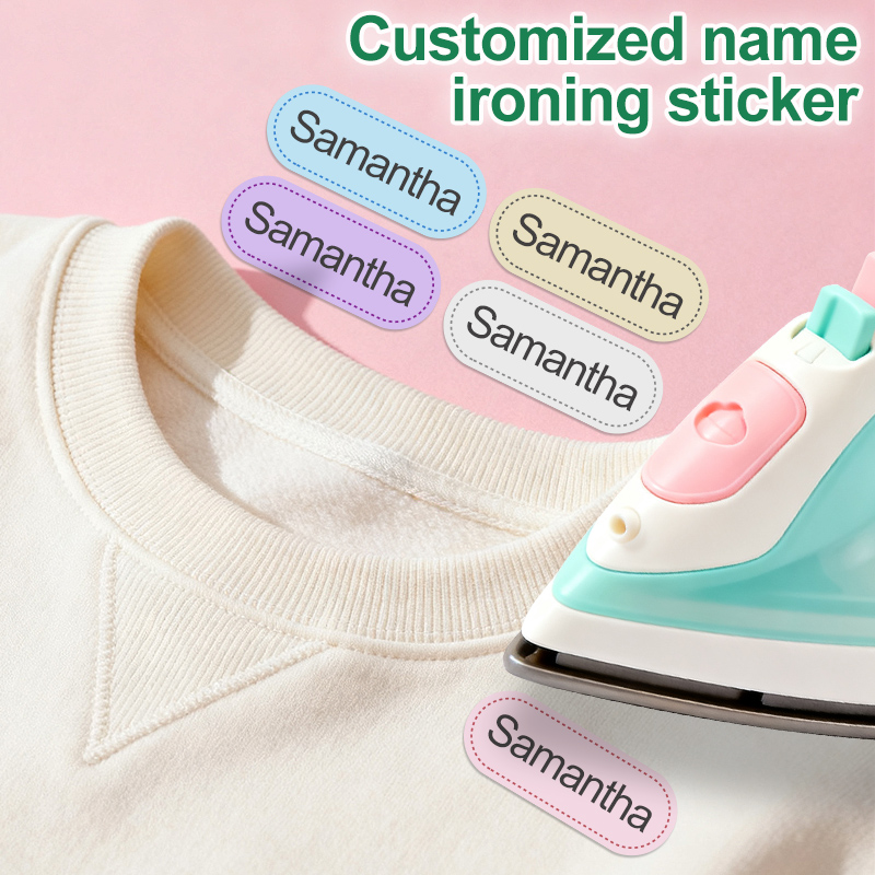 Sewing Labels - Étiquettes pour repasser-pour coton-personnalisées pour l'école,