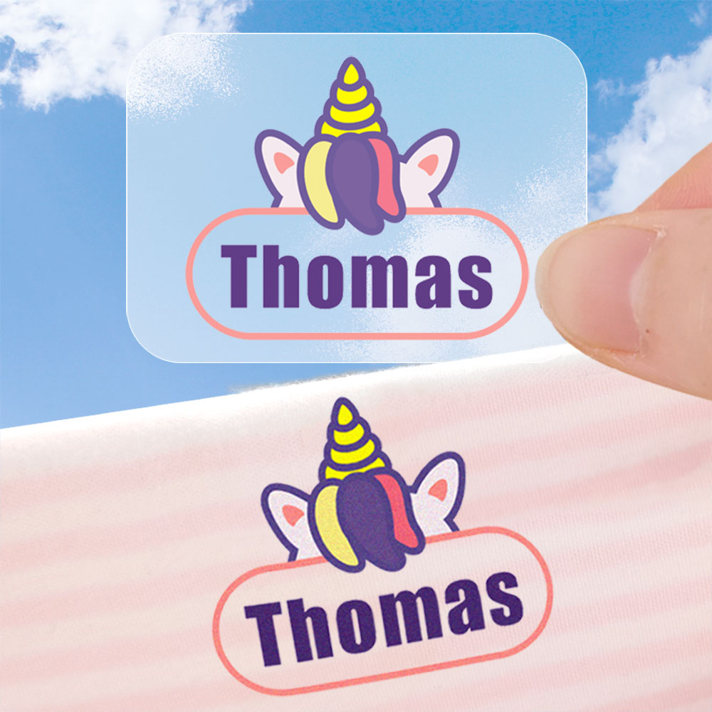 Sewing Labels - Autocollant de nom de fer personnalisé,