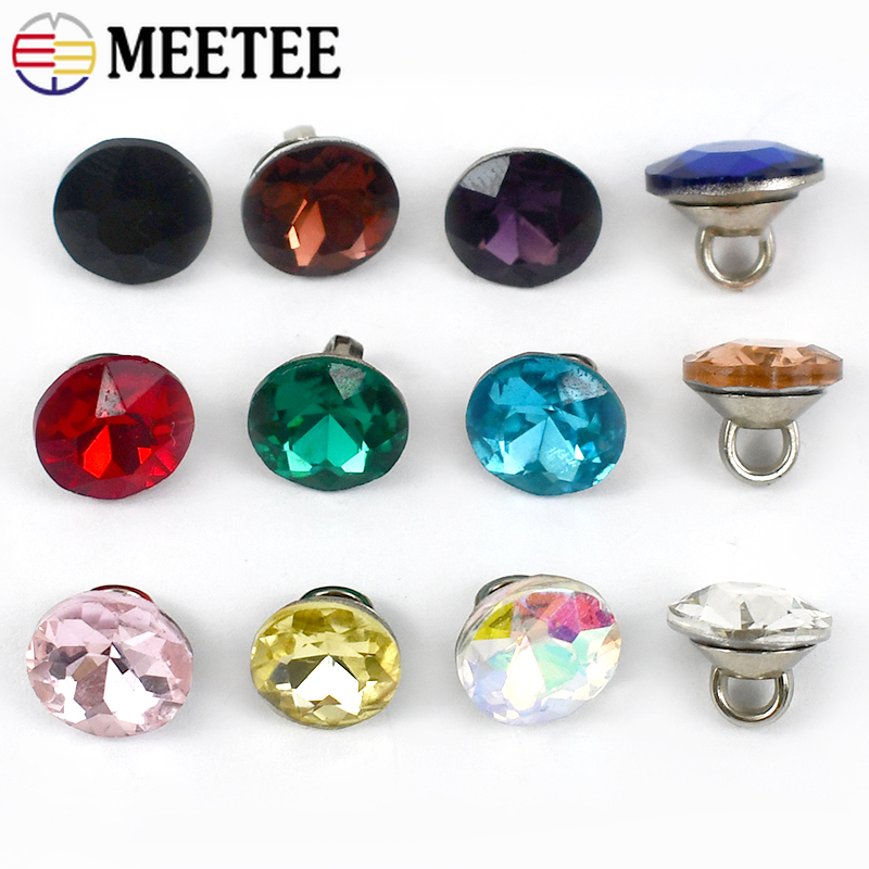 Button Hole Cutter - Meetee 20/50 pièces 9mm strass boutons