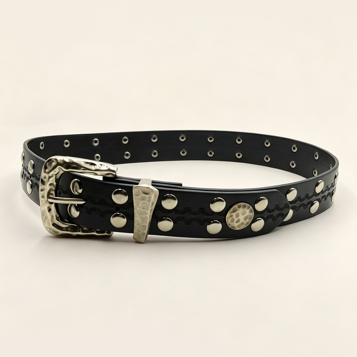 Ceinture large à boucle à ardi - Leather Needle Heavy avis et prix