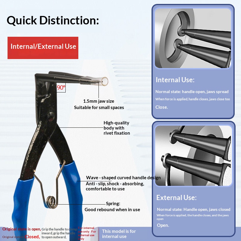 HOMEFISH Pince à circlips à be - Snap Button Plier avis et prix