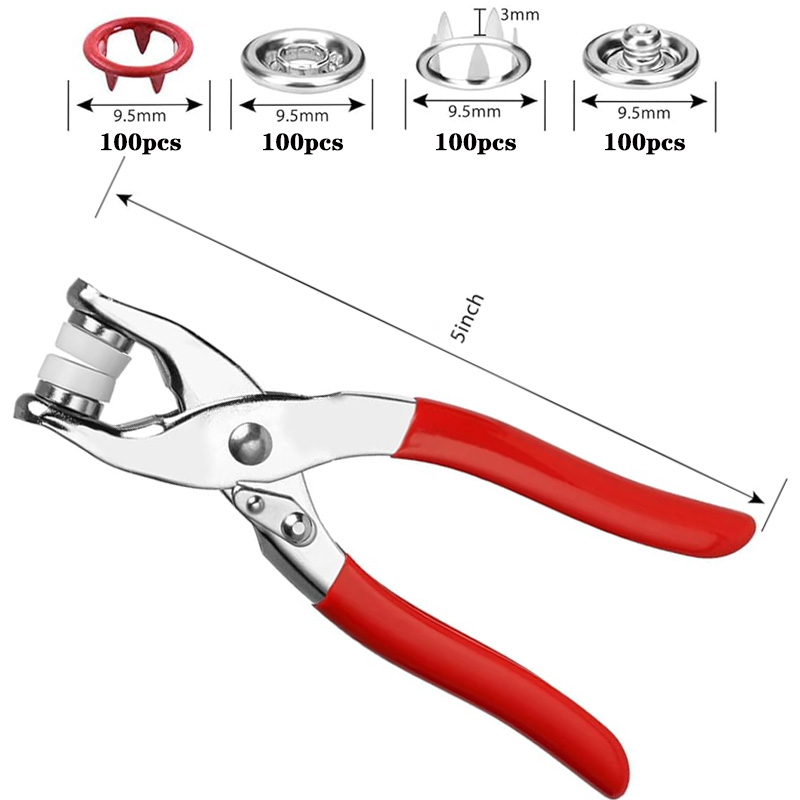 100 ensembles de pinces à pres - Snap Button Plier avis et prix