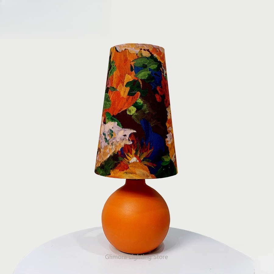Lampe de table sphère orange : - Century Textile & Sewing Supply Hours avis et prix