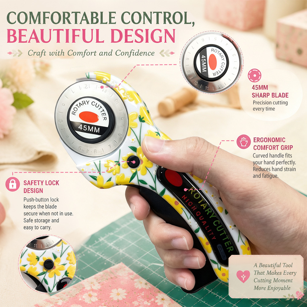 Cutter rotatif 45 mm pour papi - Rotary Cutter Fabric avis et prix