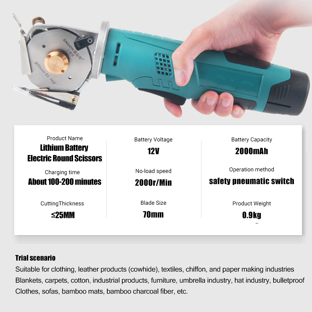 Ciseaux ronds électriques sans - Rotary Cutter Fabric avis et prix