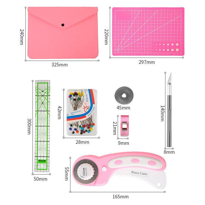 Kit de coupe-bordures rose loi - Rotary Cutter Fabric avis et prix